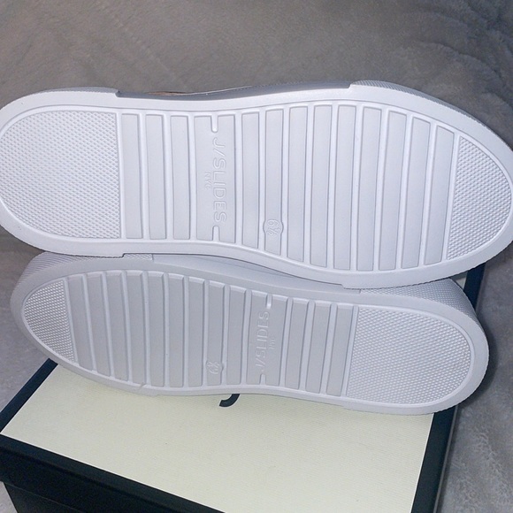 NWT J/SLIDES AMANDA Gold Leather - Picture 14 of 15